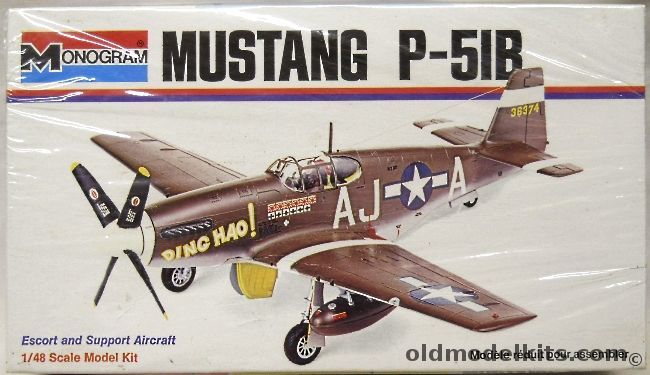 Monogram 1/48 Mustang P-51B Ding Hao - Blue Box Issue, 6806 plastic model kit